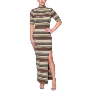 NWT Rachel Roy Esme Striped Maxi Sweaterdress in Fall Colors
